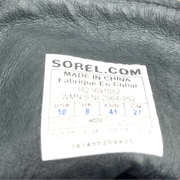 Sorel Women's After Hours Lace Quarry Mid-Calf Leather Boots Women Sz 10 - Picture 10 of 10